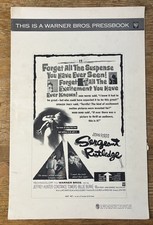 Sergeant Rutledge Movie Ad Press Book Merchandising Manual 1960 Western