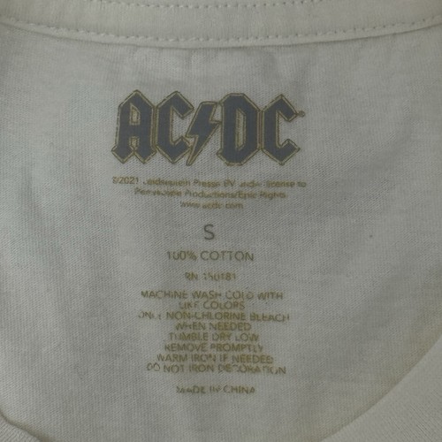 AC/DC LIGHTNING BOLTS GRAPHIC T-SHIRT, SIZE S, CHEST 36" LENGTH 23.5" - Afbeelding 2 van 2