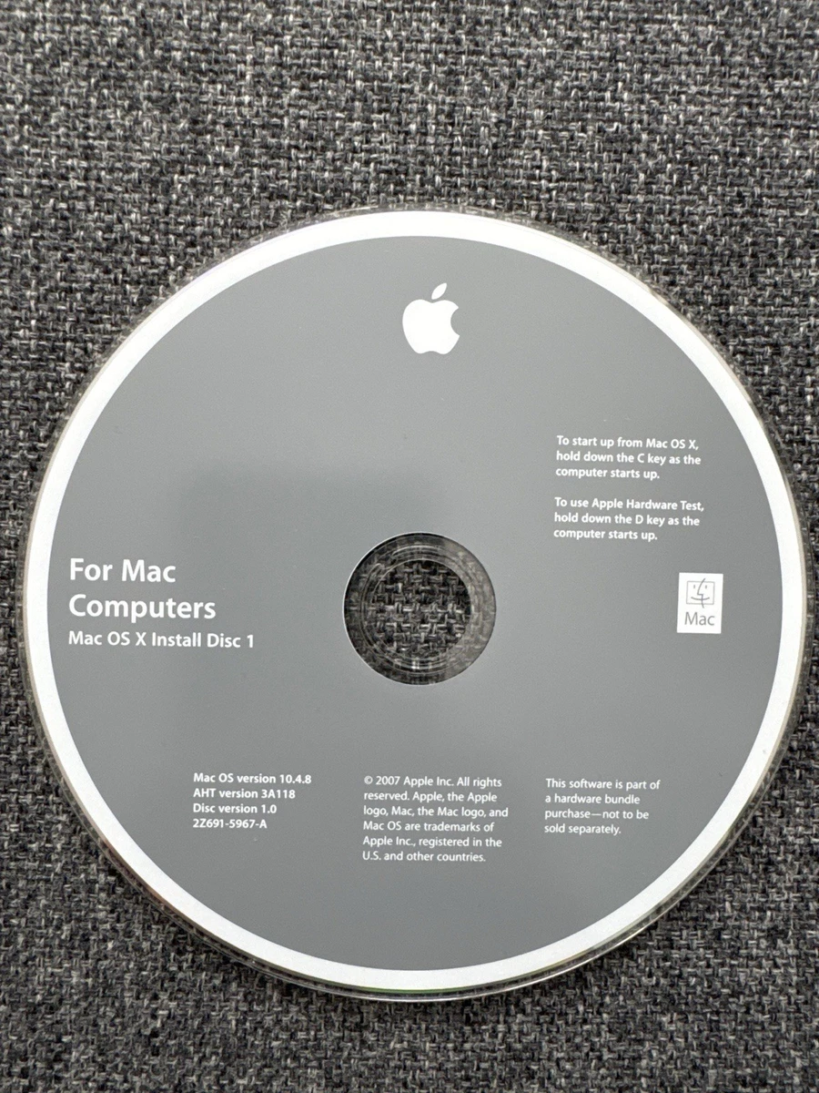 Apple Apple Mac OS X 10.4, Tiger DVD Operating System Software for