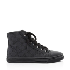 Baskets montantes en toile Gucci GG Taille 5,5 / 35,5