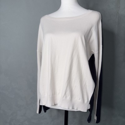 Weekend Max Mara Damen Pullover beige klein gestreift Seide weich leicht Strick