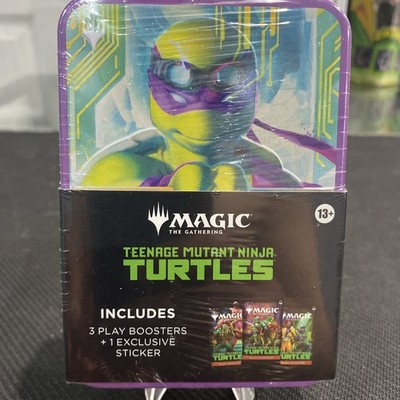MTG TMNT Donatello Tin 3 Play Boosters Magic Gathering Ninja Turtles Sealed NEW