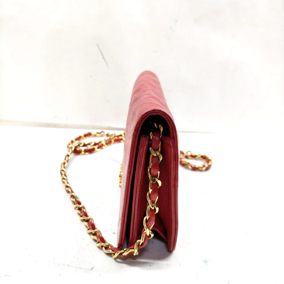 SIN TARIFA Bolso de Hombro Chanel Matelasse Piel de Cordero Rojo 2886360 Foto 4 de 4