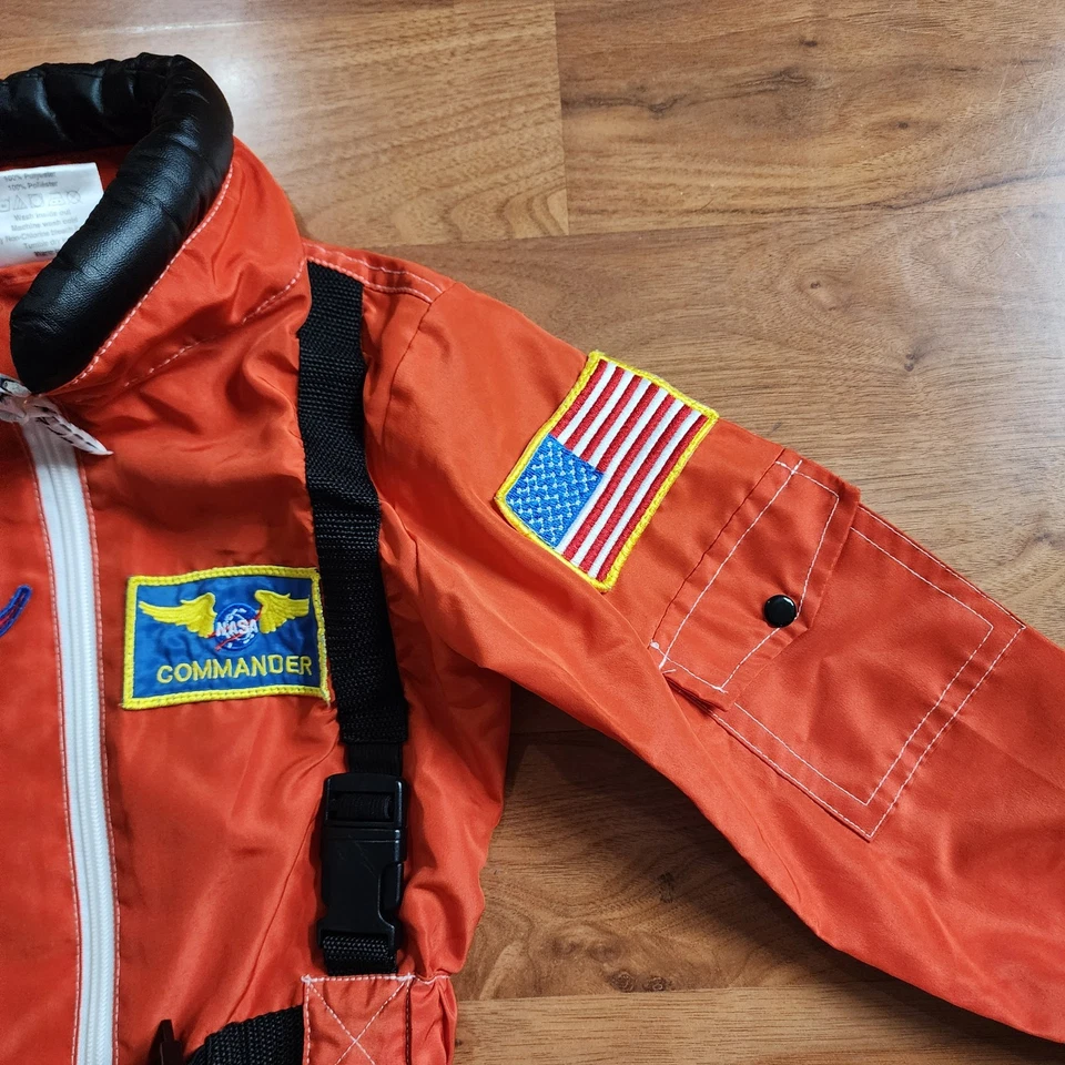 Disfraz de Astronauta Transbordador Espacial Get Real Gear Niños Niñas NASA 2T-3T Foto 3 de 4