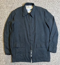 Vtg 50’s 60’s Hercules Outerwear By Sears Gabardine Full Zip Rockabilly Jacket.