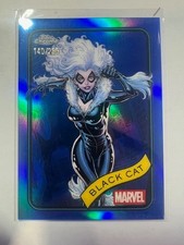 2025 Topps Chrome Marvel Comics Black Cat #106 Blue Refractor /299