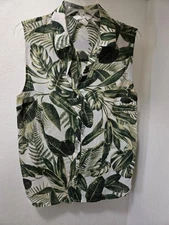Tropical Sleeveless H&M Blouse Size 14