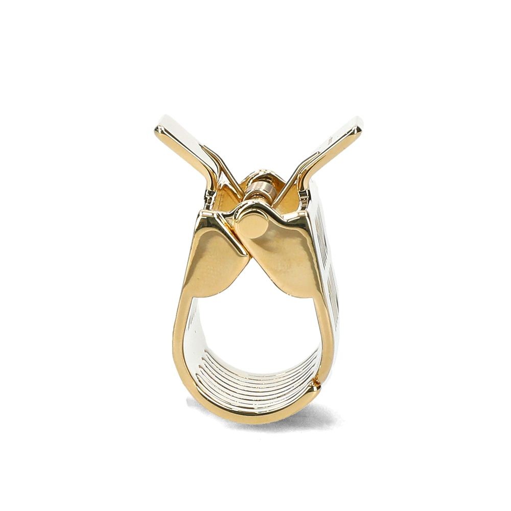 ヘアアクセサリー MiuMiu FW25 Gold l hair clip (5IF2182DTU F0056) Gold Metal Hair Clip | Miu Miu