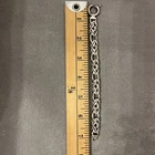 Sterling Silver Byzantine Bali Chain Link Bracelet Rings Toggle Clasp Vintage