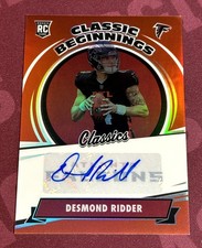 ‼️2022 Panini Classics Classic Beginnings Desmond Ridder Auto RC #2/5 Falcons