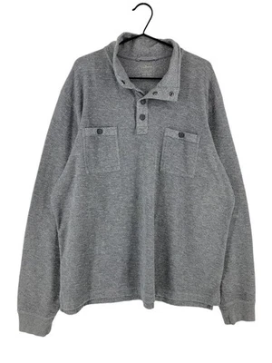 Vintage L.L. BEAN Hoher Kragen Pullover Sweater Grau Herren Größe 2XL - Bild 1 von 4