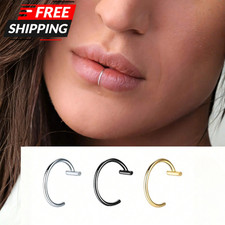 Nose Ring Surgical Steel Fake Nose Rings Hoop Lip Nose Rings Non Piercing Stud