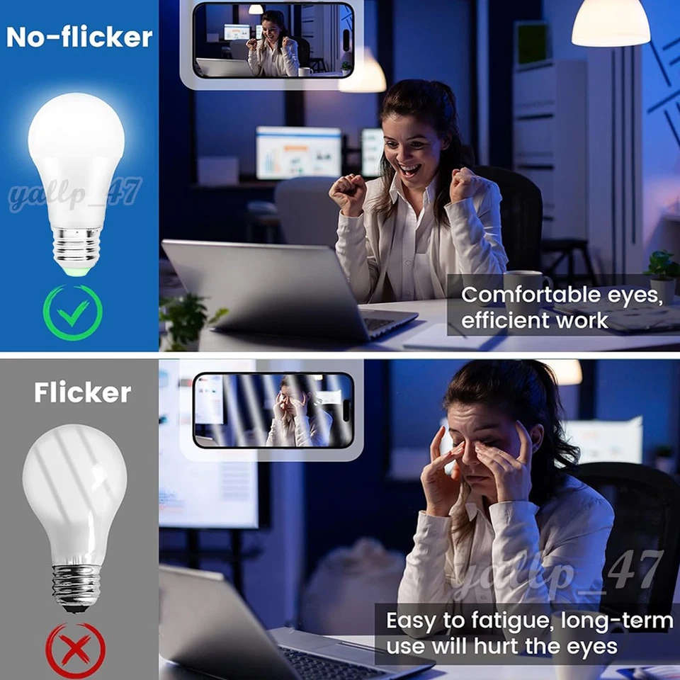 Pack de 16 Bombillas LED A19 15W Equivalentes 150W Repuesto Luz de Día 6000K E26 Foto 4 de 4