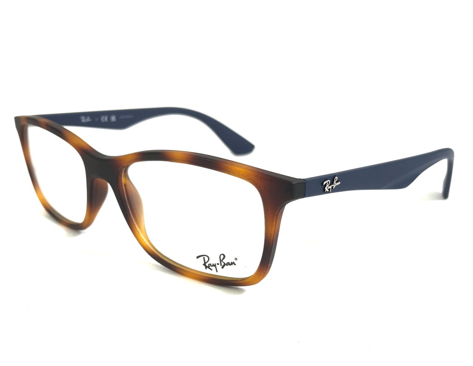 Ray-Ban Eyeglasses Frames RB7047 5574 Matte Light Havana Tortoise Blue 56-17-145