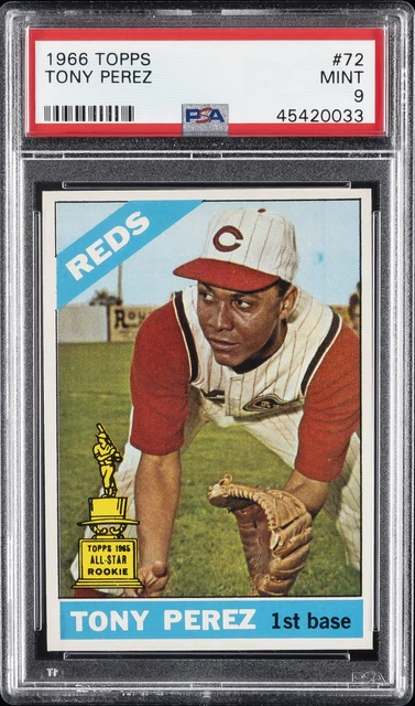 1966 Topps #72 Tony Perez PSA 9
