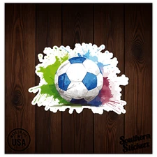 Soccer Ball Football - Vinyl Decal Sticker - Car Window Laptop - ebn9907