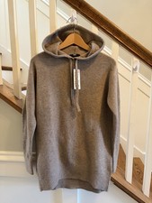 Uniqlo Souffle Yarn Knit Hoodie Pullover Beige Women s Size S