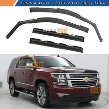 For 2015-2020 Chevy Tahoe In-Channel Rain Guards Window Visors Vent Shade