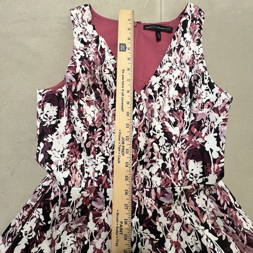 White House Black Market Dress Floral Sleeveless Multicolored Womens 4 - Picture 19 of 20