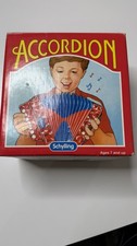 Vintage Schylling Kids Accordion Air Valve Instrument Folk Music With Orig. Box