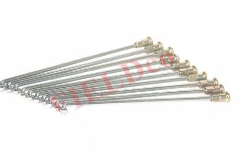 QUARKZMAN 36 Rayons Vélo 14G 294mm Courbure J Avec Mamelons - Rayons Argent Pour Roue Bicyclette