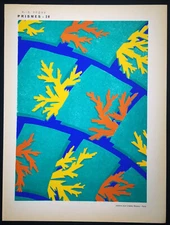 1930,ORIGINAL ÉMILE-ALAIN SÊGUY RARE ART NOUVEAU HANDCOLOR POCHOIR PRISMES U97