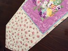 Handcrafted-Quilted Table Runner- Easter Print - Easter Chicks & Easter Eggs — photo 3