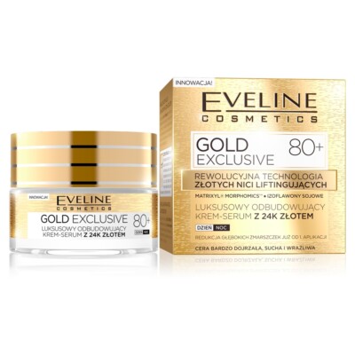 Eveline Gold Lift Experte 24K Anti-Aging Creme-Serum 50ml 80+