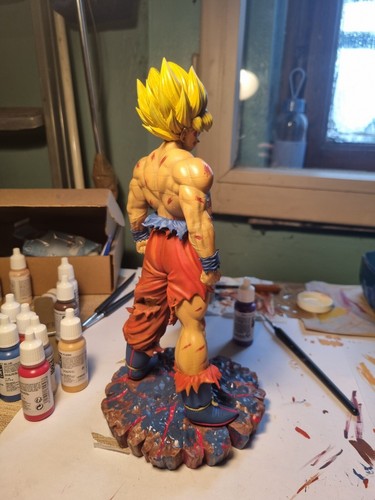 Action Figure Dragonball Goku Namek 28cm Dipinta A Mano - Foto 3 di 9