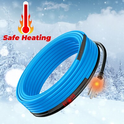 MAXKOSKO Heat Tape for Water Pipe Freeze Protection 3-120FT  with Thermostat
