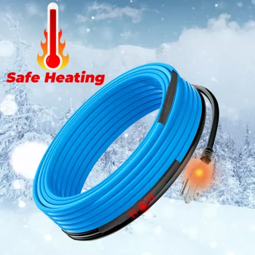 MAXKOSKO Heat Tape for Water Pipe Freeze Protection 3-120FT  with Thermostat