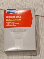 10 x WICKES GU10 LED Bulbs Spotlight Warm White 5W=50W 350 Lumen A+ Non-dimmable