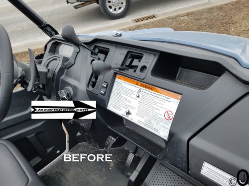 Soporte para bebidas de aluminio pulido para 2 tazas Honda Pioneer 1000 tablero placa de diamante - Imagen 3 de 5