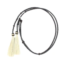 M&F Western Leather & Horsehair Black Stampede String 0296801