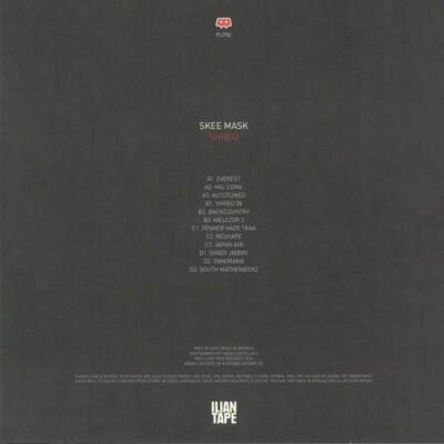 新品　SKEE MASK SHRED LP Skee Mask - Shred Vinyl 2XLP ITLP02 Ambient Electronic Aphex Twin