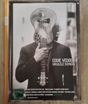 POSTER: EDDIE VEDDER Water On The Road/Ukulele Songs Double