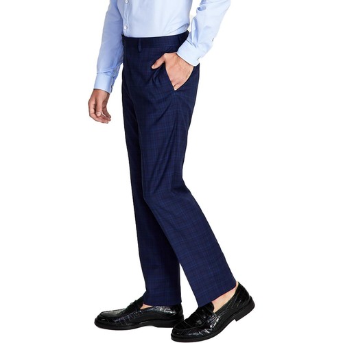 Calvin Klein Mens Slim Fit Plaid Suit Pants 33 X 30 NEW $95 JMROPJSY0871 - Picture 3 of 6