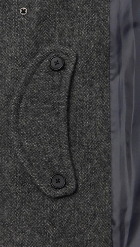 NWT MUSINSA STANDARD Shetland Wool Oversized Balmacaan Coat Grey Dunst Sz XL - Picture 8 of 10