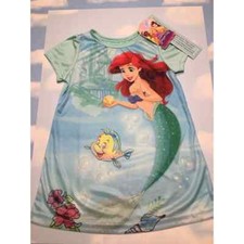 Disney Princess Ariel Little Mermaid 2T Nightgown Sleepwear NWT