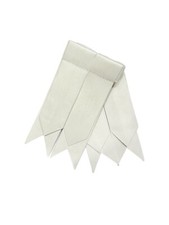 Men's White Cotton kilt Flashes Scottish Socks flashes