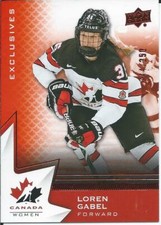 2020-21 Upper Deck Team Canada Juniors LOREN GABEL #58 Exclusives 244/250