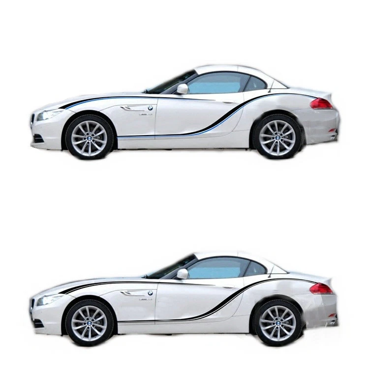 Виниловые наклейки на боковую дверь гоночная полоса наклейка на талию автомобиля для BMW Z4 - Изображение 2 из 4