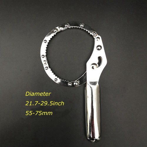 Durable Stainless Steel Oil Filter Wrench Handcuff Style Remover For Car Motor - Picture 10 of 12