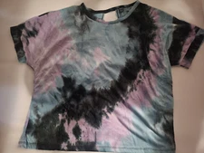 SHEIN EZwear Twist Back Tie Dye Tee Size X-Large New in Bag