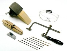 Jewelry Making Kit Saw Frame Bench Anvil Ring Clamp 72 Blades Make Jewelry +++