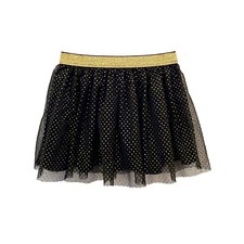 Toddler Girls  Tulle Costume Skirt - Black  Gold - Size 3T