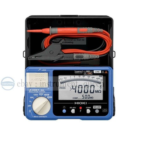Probador digital de resistencia de aislamiento HIOKI IR4057-50 5 rangos 50V-1000V - Imagen 3 de 3