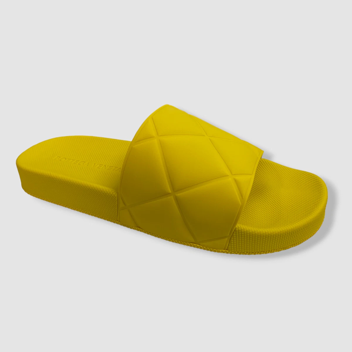 $520 Bottega Veneta Women's Yellow Slider Puffy Sandal Shoes Size EU 40/US 10