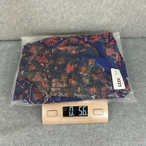 Women's Raga Size XS Boho Floral Tunic Dress Hooded Swim Cover Blue Pink Pockets - Picture 14 of 15
