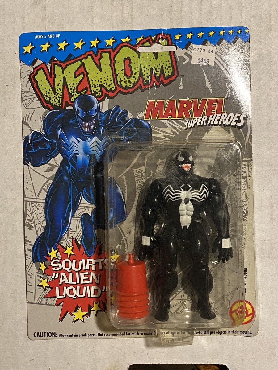Toybiz Marvel Super Heroes VENOM Squirt Alien Liquid 1993 Action